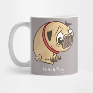 Cute pug dog Mug